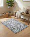Savannah Escape Collection Area Rug - Mara Rectangle Navy Blue  lifestyle 30