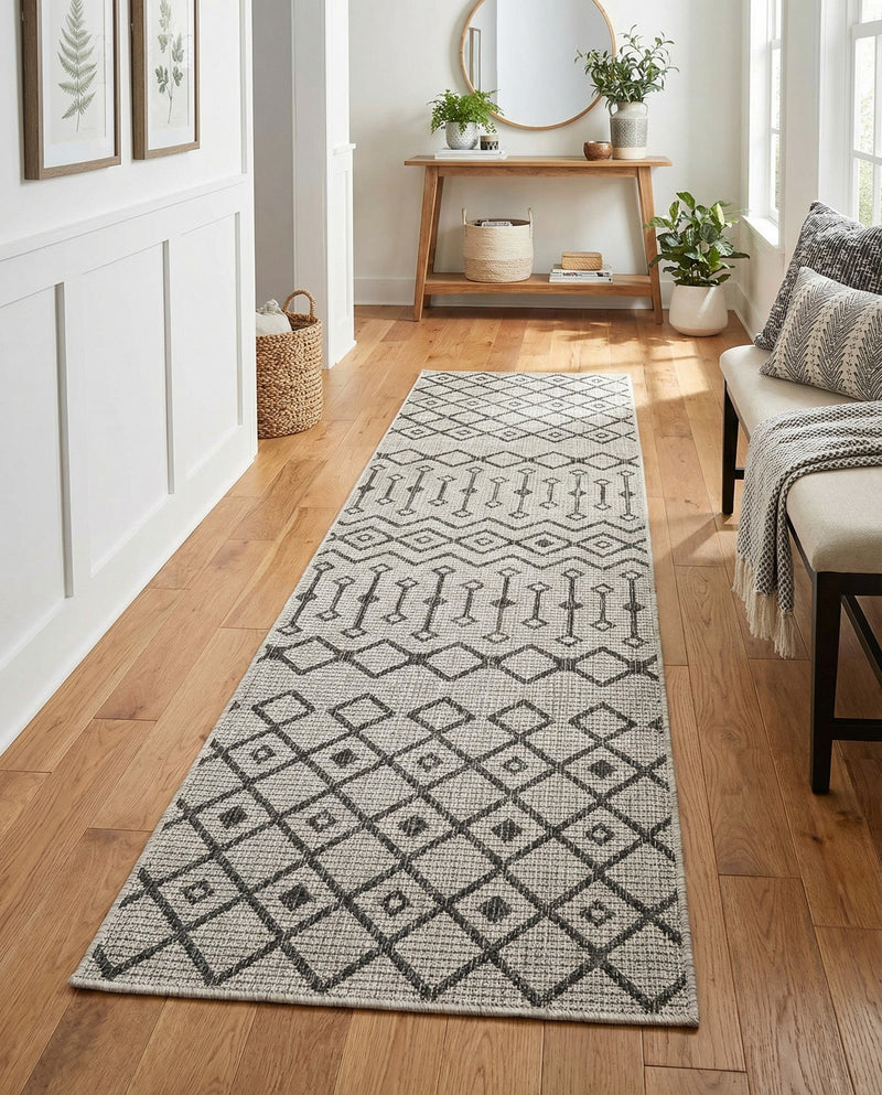 Savannah Pergola Collection Area Rug -  Pergola (Gray) Runner Gray  lifestyle 64