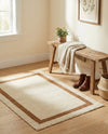 Savannah Borders Wool Collection Area Rug - Chatham Rectangle Ivory  lifestyle 23