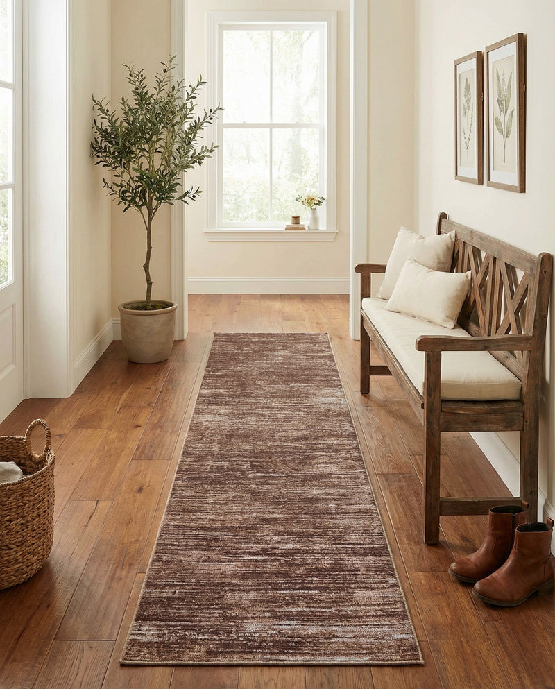 Sahara Essence Collection Area Rug - Oasis (Brown) Runner Brown  lifestyle 70