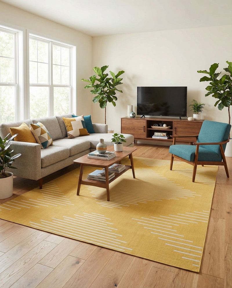 Urban Terrace Collection Area Rug -  Chelsea (Yellow) Rectangle Yellow  lifestyle 22