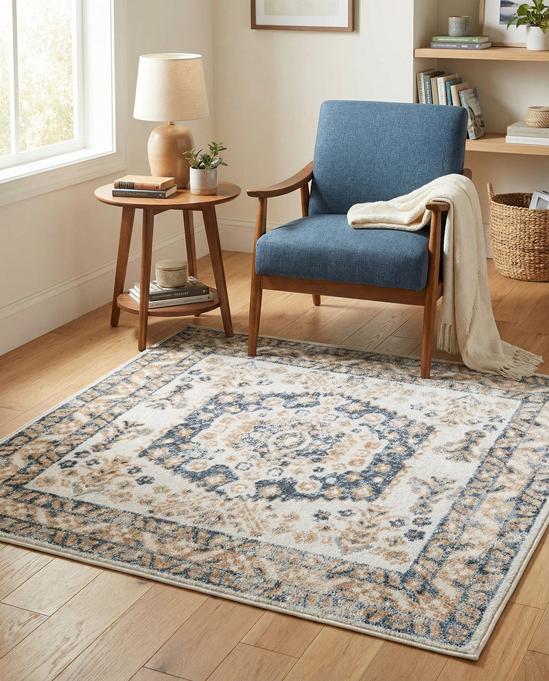 Cambridge Classics Collection Area Rug -  Pembroke (Cream) Square Cream  lifestyle 37
