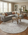 Cambridge Classics Collection Area Rug -  Magdalene (Gray) Oval Gray  lifestyle 54
