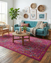 Caribbean Cove Collection Area Rug -  Tobago Rectangle Pink  lifestyle 43