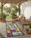 Urban Terrace Collection Area Rug -  Portico Runner Multi  lifestyle 66