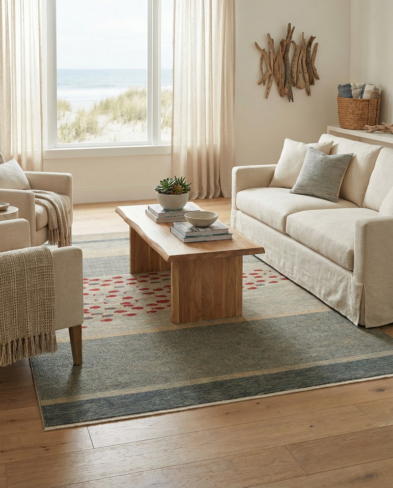 Zagros Oasis Collection Area Rug -  Kermanshah Rectangle Blue  lifestyle 3