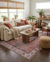 Heritage Elegance Collection Area Rug -  Uffizi Rectangle Rust Red  lifestyle 24