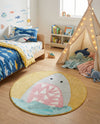 Wonder Tykes Collection Area Rug -  Whimsical Round Yellow  lifestyle 37