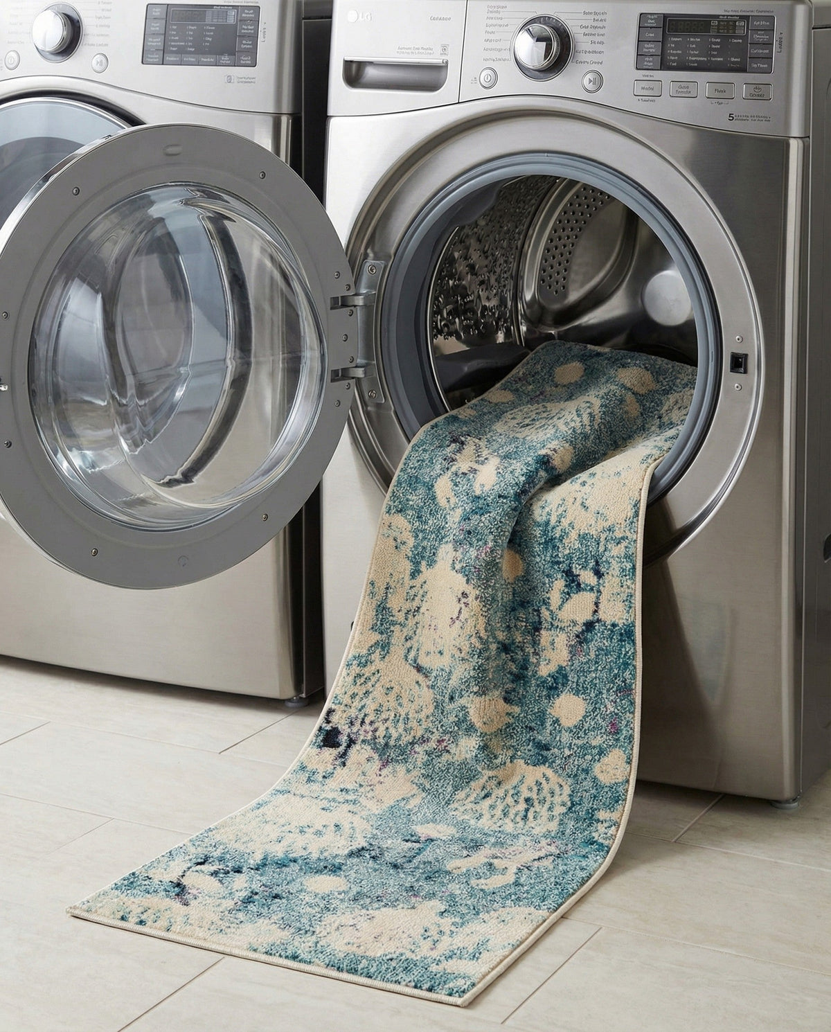 Sorrento Shores Collection Area Rug -  Vico Runner Light Blue  lifestyle 120