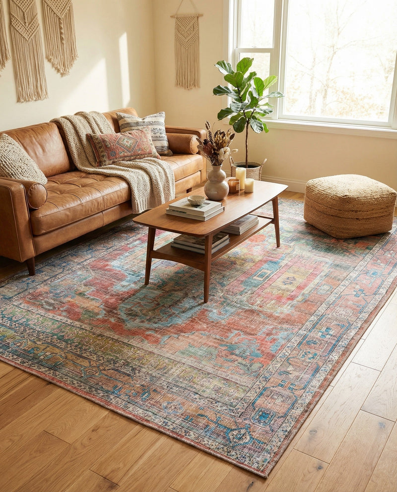 Zahara Oasis Collection Area Rug - Sahara Rectangle Multi  lifestyle 19