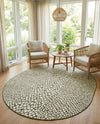 Urban Oasis Rugs Collection Area Rug -  Terrace (Green) Oval Green  lifestyle 52