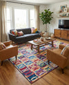 Urban Terrace Collection Area Rug -  Boardwalk Rectangle Multi  lifestyle 20