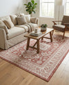 Tribal Terrace Treasures Collection Area Rug -  Incan Isle (Rust Red) Rectangle Rust Red  lifestyle 37
