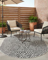 Urban Oasis Rugs Collection Area Rug -  Terrace (Black) Oval Black  lifestyle 64