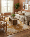 Eden Oasis Collection Area Rug -  Tranquility (Yellow) Rectangle Yellow  lifestyle 16