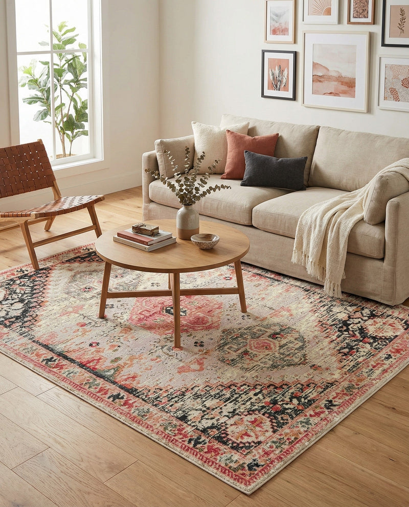 Patio Heritage Collection Area Rug -  Meadow Rectangle Multi  lifestyle 18
