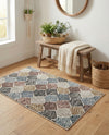 Geo Garden Lattice Collection Area Rug -  Casablanca Rectangle Multi  lifestyle 13