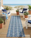 Seaside Haven Rugs Collection Area Rug - Sapphire (Blue) Runner Blue  lifestyle 42