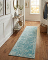 Dover Terrace Collection Area Rug -  Lagoon (Aqua) Runner Aqua  lifestyle 58