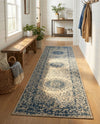 Patio Heritage Collection Area Rug -  Lafayette (Blue) Runner Blue  lifestyle 57