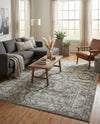 Horizon Collection Area Rug -  Zenith Rectangle Gray  lifestyle 29