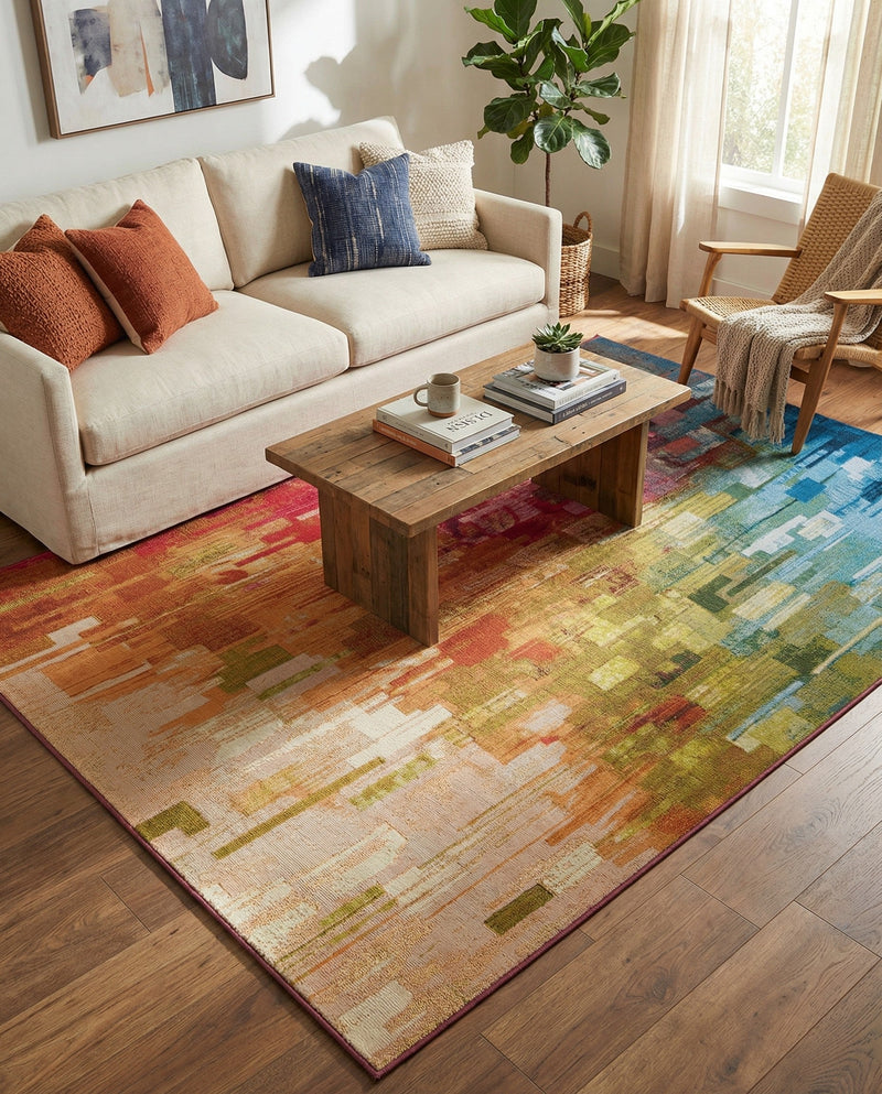 Urban Terrace Collection Area Rug -  Lawn Rectangle Multi  lifestyle 23