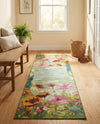 Seaside Blooms Collection Area Rug -  Amalfi Runner Multi  lifestyle 47