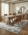 Dresden Elegance Collection Area Rug -  Zittau Rectangle Gray  lifestyle 10
