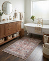 Heritage Elegance Collection Area Rug -  Hampton Rectangle Antique Red  lifestyle 12
