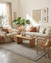 Savannah Weave Collection Area Rug - Serengeti Rectangle Gray  lifestyle 63