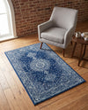 Dover Terrace Collection Area Rug - Marina (Navy Blue) Rectangle Navy Blue  lifestyle 21