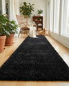 Plush Oasis Collection Area Rug - Serenity (Jet Black) Runner Jet Black  lifestyle 87