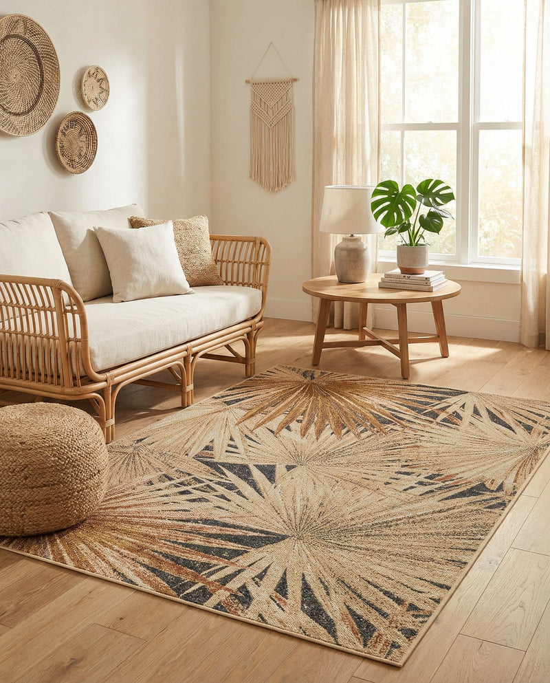 Seaside Blooms Collection Area Rug -  Avalon Rectangle Multi  lifestyle 20