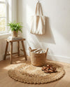 Woven Seaside Jute Collection Area Rug - Varadero Round Natural  lifestyle 12