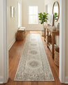 Patio Heritage Collection Area Rug -  Lafayette (Gray) Runner Gray  lifestyle 63