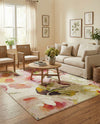 Venetian Elegance Collection Area Rug -  Marghera Square Ivory  lifestyle 59