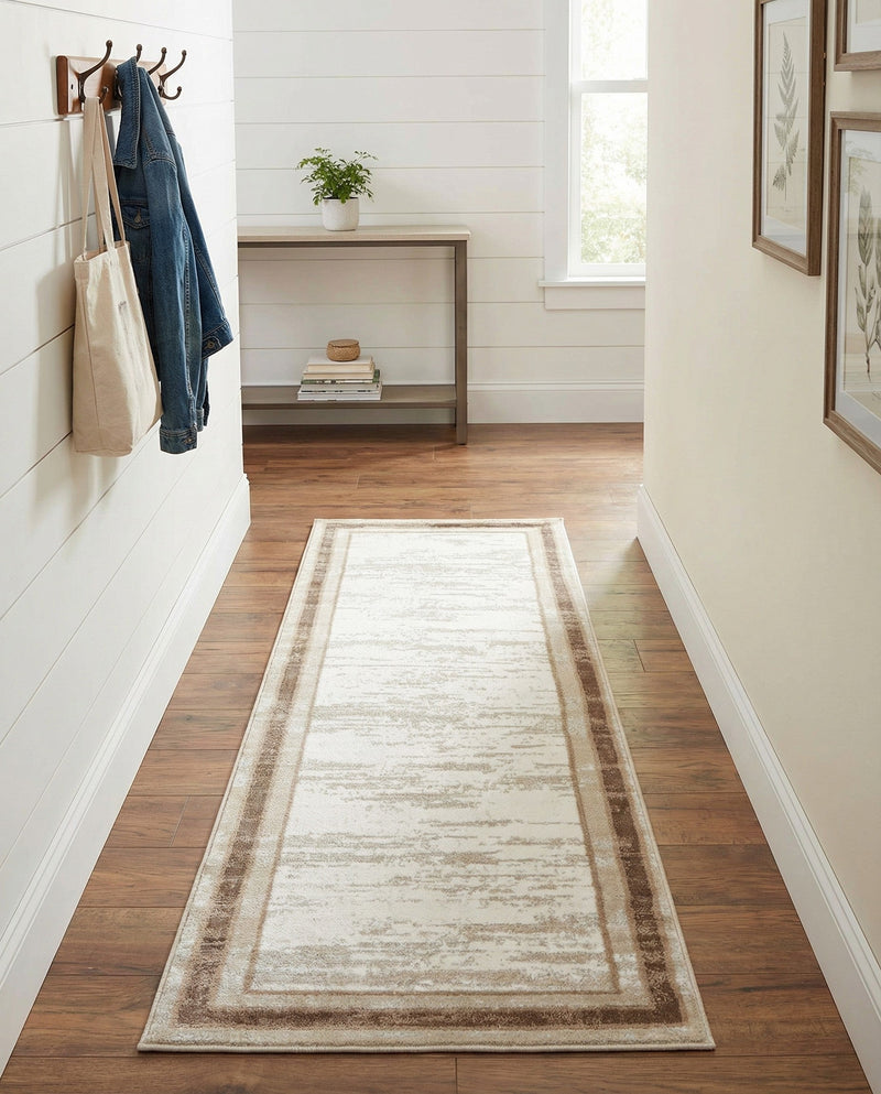 Coastal Haven Collection Area Rug -  Mariner Runner Ivory  lifestyle 40