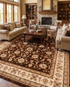 Jaipur Elegance Collection Area Rug -  Nahargarh (Brown) Rectangle Brown  lifestyle 32