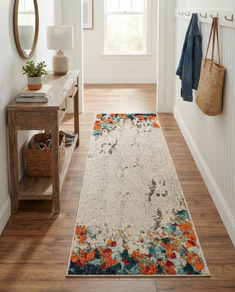 Chromatic Oasis Collection Area Rug -  Twilight Runner Multi  lifestyle 79