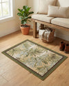 Seaside Blooms Collection Area Rug -  Verdant Rectangle Green  lifestyle 18