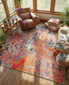Colorburst Oasis Collection Area Rug -  Prism Square Multi  lifestyle 63
