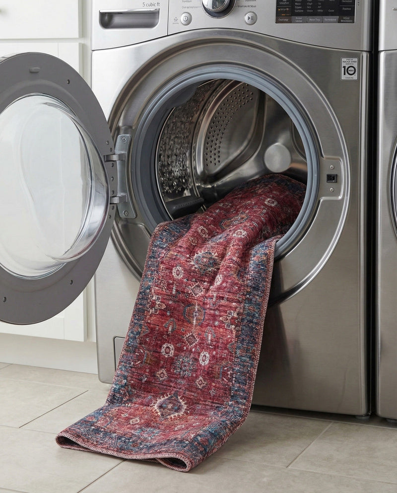 Zahara Oasis Collection Area Rug -  Ouarzazate Runner Antique Red  lifestyle 68