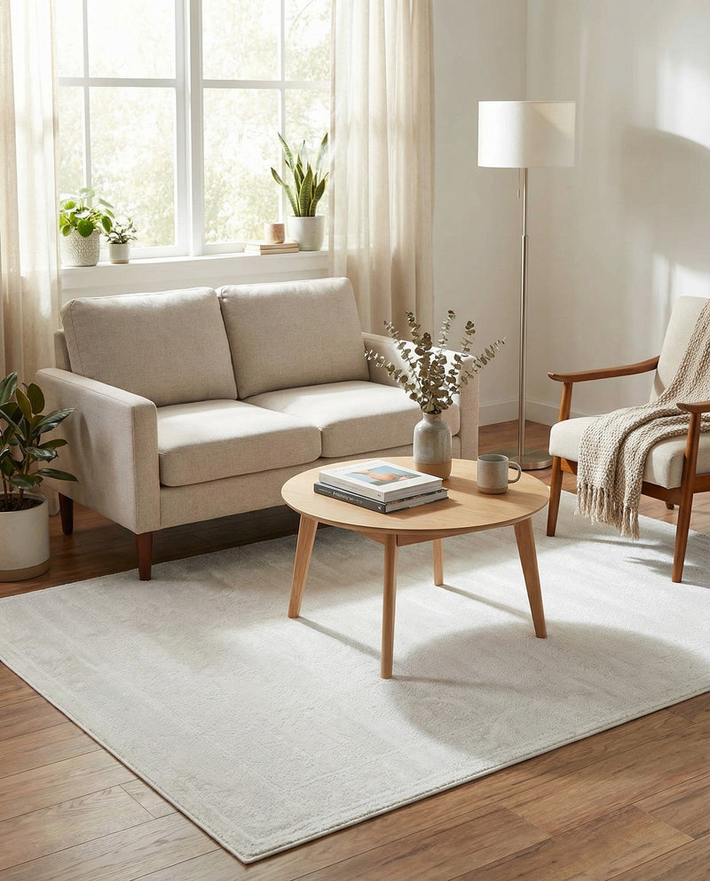 Bloomsbury Elegance Collection Area Rug -  Notting Rectangle Ivory  lifestyle 12