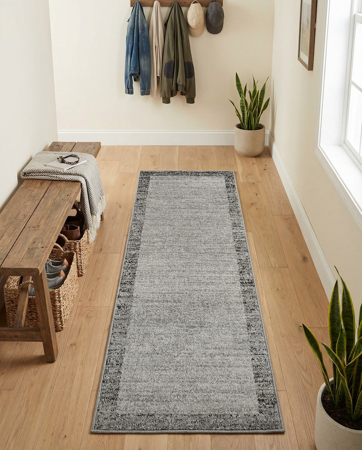 Studio Haven Collection Area Rug -  Conservatory (Light Gray) Runner Light Gray  lifestyle 26