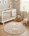Wonder Tykes Collection Area Rug - Enchanted Round Peach Blossom  lifestyle 55