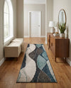Autumn Meadow Collection Area Rug -  Emberglow Runner Blue Gray  lifestyle 44