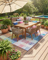 Urban Terrace Collection Area Rug -  Atrium Square Multi  lifestyle 59