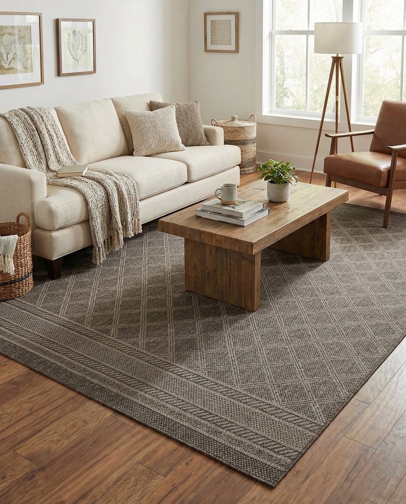 Savannah Pergola Collection Area Rug - Savannah Rectangle Chocolate Brown  lifestyle 15