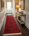 Samarkand Elegance Collection Area Rug -  Zarafshan Runner Red  lifestyle 75