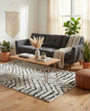 Marrakech Mosaic Collection Area Rug -  Tangier Rectangle Black and White  lifestyle 10